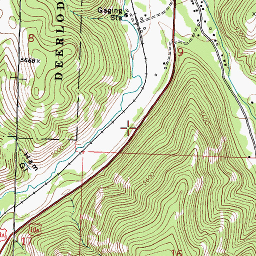 Topographic Map of Moonlight Mine, MT