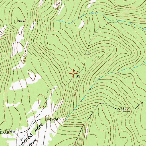 Topographic Map of SE NW Section 14 Mine, MT