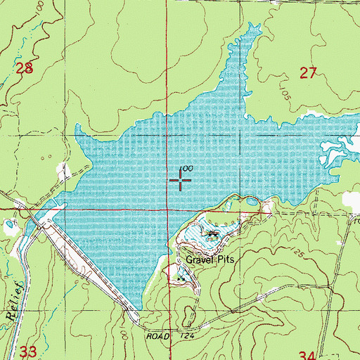 Topographic Map of Mill Pond, AR