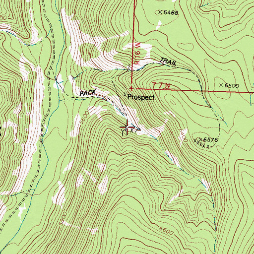 Topographic Map of NW NW Section 6 Mine, MT