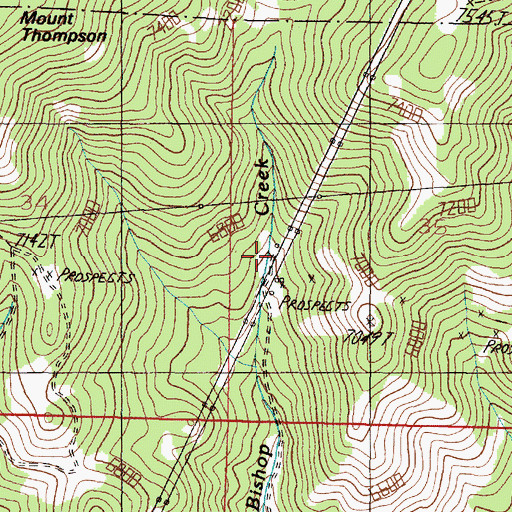 Topographic Map of Grey Eagle Mine, MT