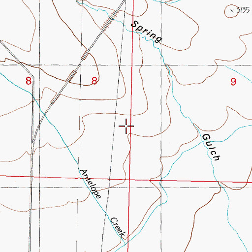 Topographic Map of Ruby Mine, MT
