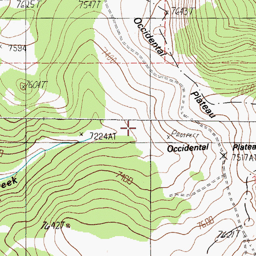 Topographic Map of Ba Ka Maa Mine, MT