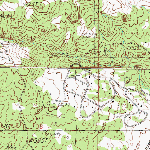Topographic Map of Forest Park Mine, MT