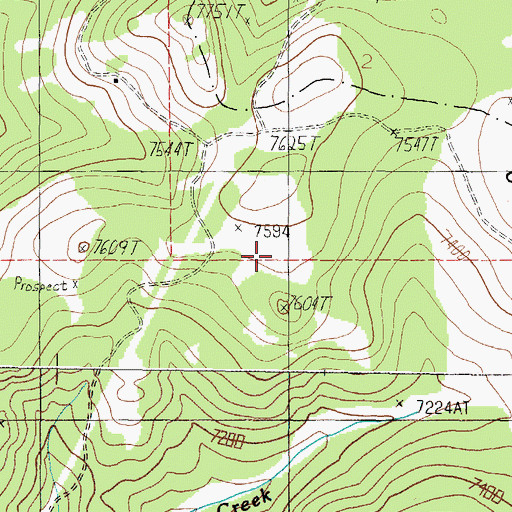 Topographic Map of SE SW Section 2 Mine, MT