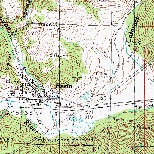 Topographic Map of SW NE Section 32 Mine, MT