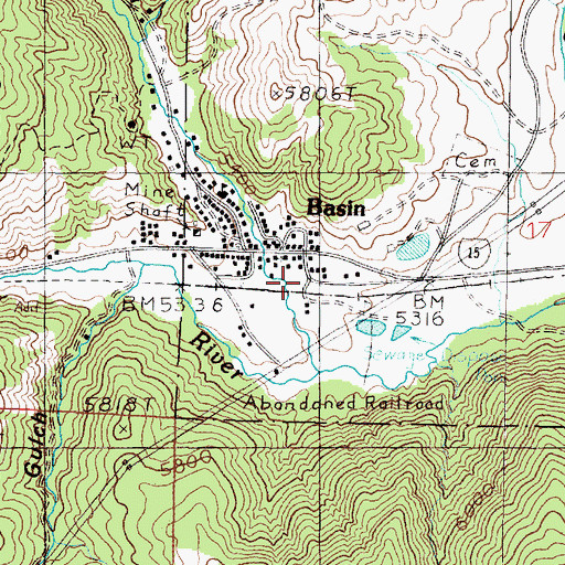 Topographic Map of SE SW Section 32 Mine, MT