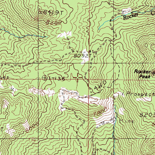 Topographic Map of Mammoth/Crystal Mine, MT