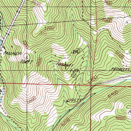 Topographic Map of Silver King Mine, MT