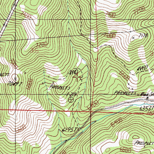 Topographic Map of Stair Mine, MT