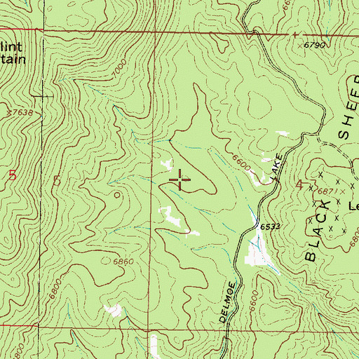 Topographic Map of Legget Hill Mine, MT