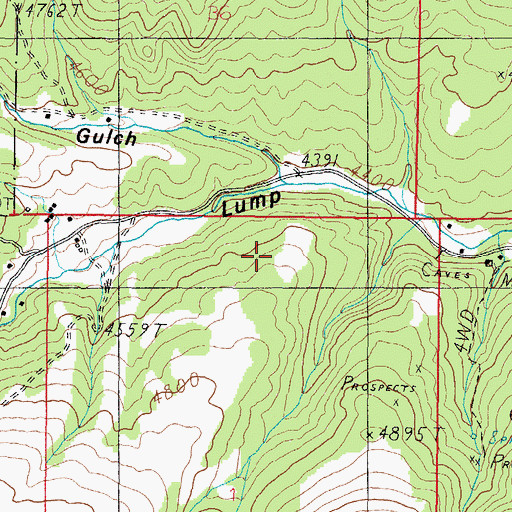 Topographic Map of O K Mine, MT