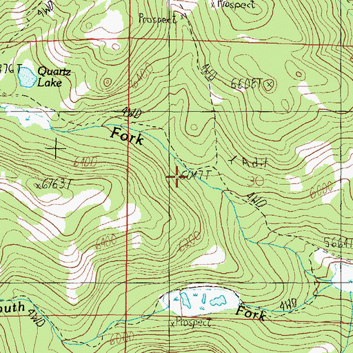 Topographic Map of SE NW Section 30 Mine, MT