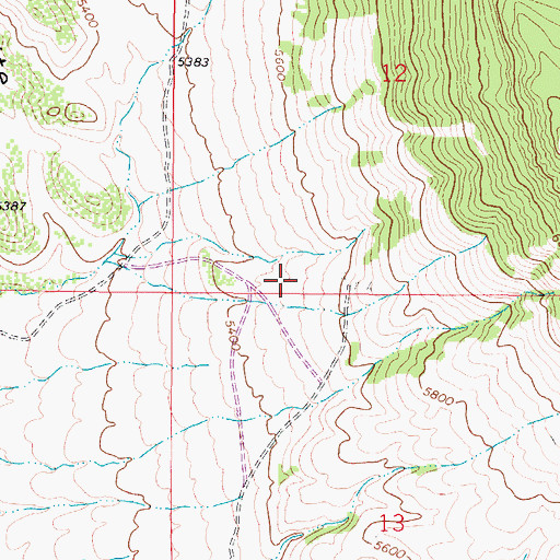 Topographic Map of SE SW Section 12 Mine, MT