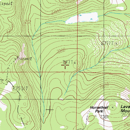 Topographic Map of General Grant Mine, MT