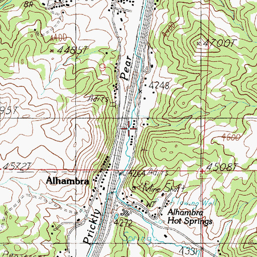 Topographic Map of Wall 2 Mine, MT