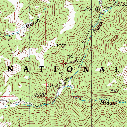 Topographic Map of NW SW Section 24 Mine, MT