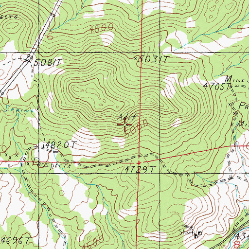 Topographic Map of SE SE Section 6 Mine, MT