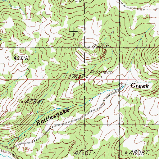 Topographic Map of Argonaut Mine, MT