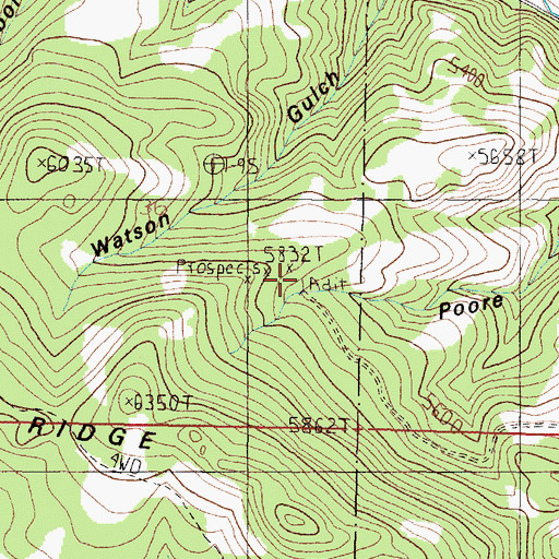 Topographic Map of May Day Mine, MT