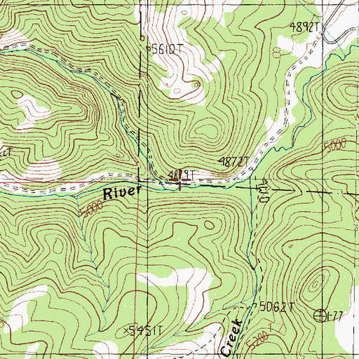 Topographic Map of SW SW Section 8 Mine, MT