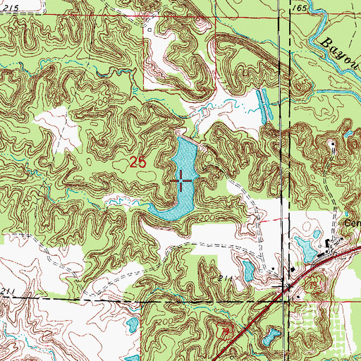 Topographic Map of Newkirks Reservoir Number 2, AR