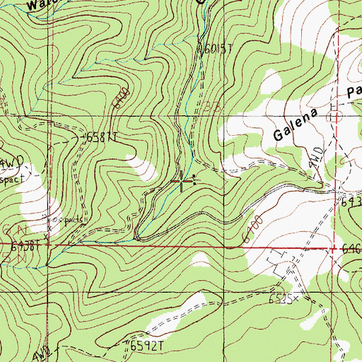 Topographic Map of Saul's Claim Mine, MT