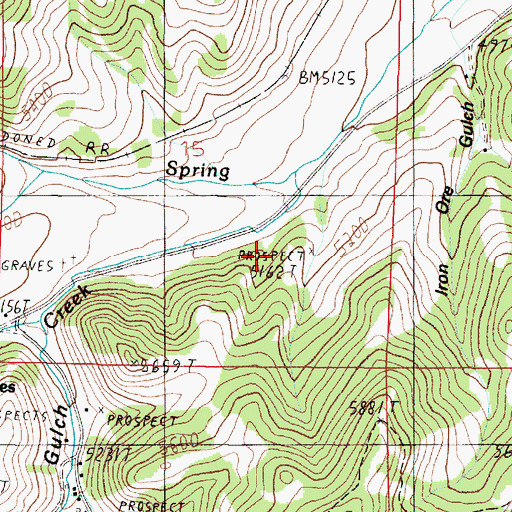 Topographic Map of Lake Mine, MT