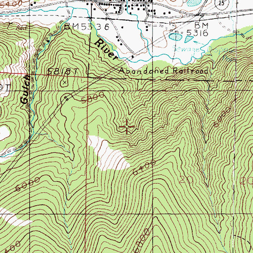 Topographic Map of Helper Mine, MT