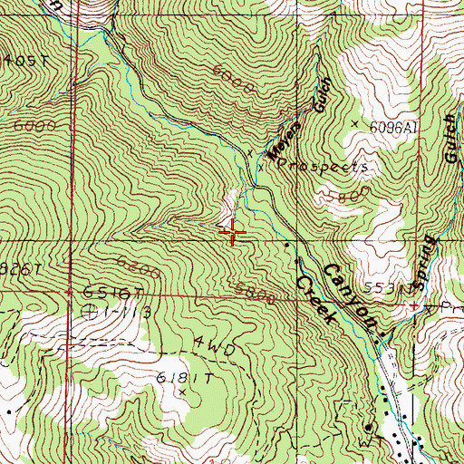 Topographic Map of Doris Mine, MT