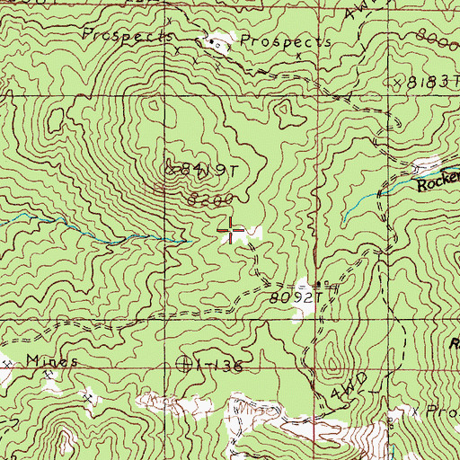 Topographic Map of First Shot Mine, MT