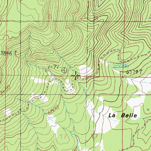 Topographic Map of SW SE Section 8 Mine, MT
