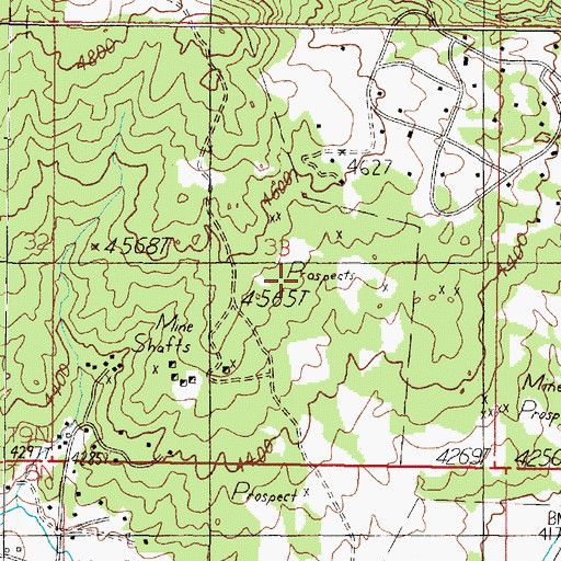 Topographic Map of Champion Mine, MT