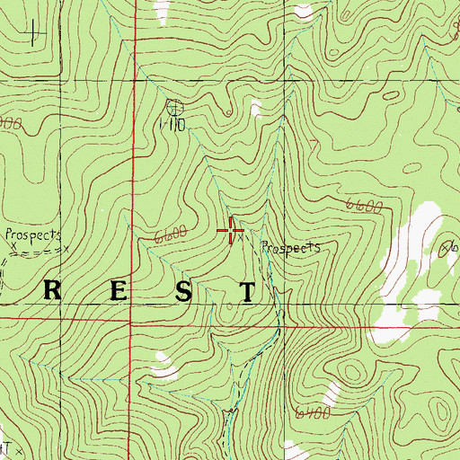Topographic Map of Torpy Gulch Mine, MT