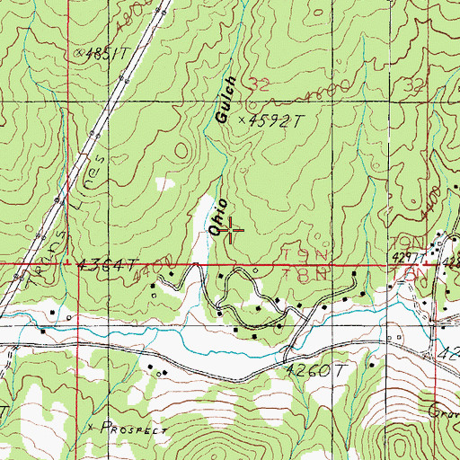 Topographic Map of SW SE Section 32 Mine, MT