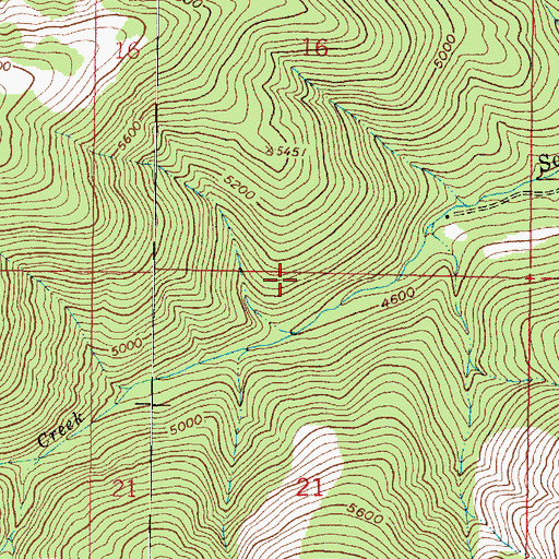 Topographic Map of NE NE Section 5 Mine, MT