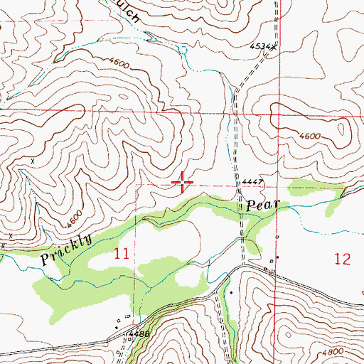 Topographic Map of NW NE Section 26 Mine, MT