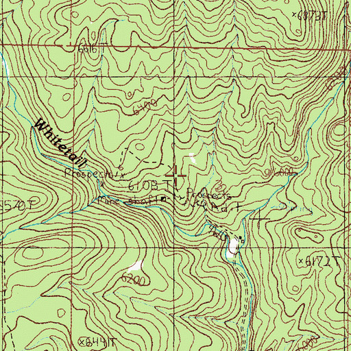Topographic Map of NE SW Section 3 Mine, MT