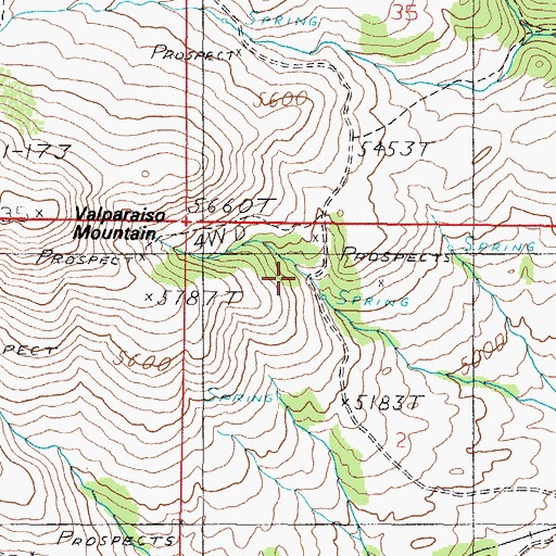 Topographic Map of Black Jack Mine, MT