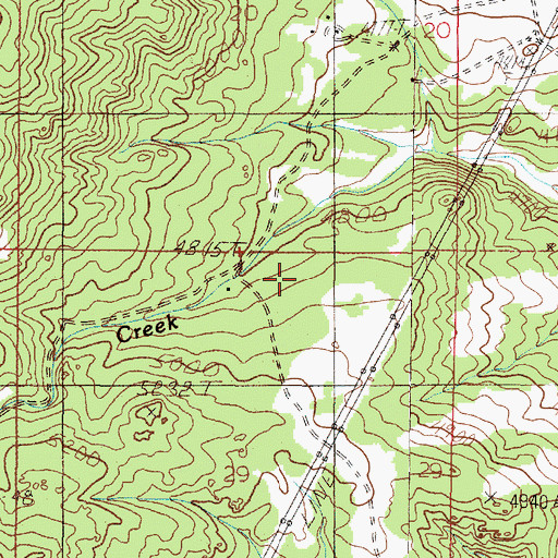 Topographic Map of NW NE Section 29 Mine, MT