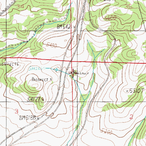 Topographic Map of NE NE Section 3 Mine, MT