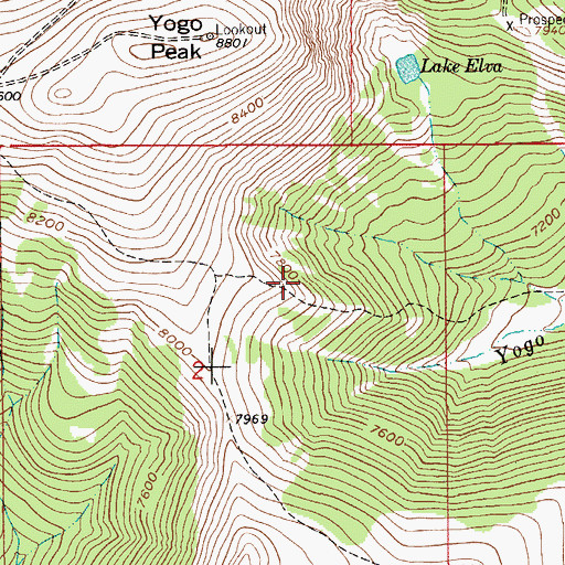 Topographic Map of NW NE Section 2 Mine, MT