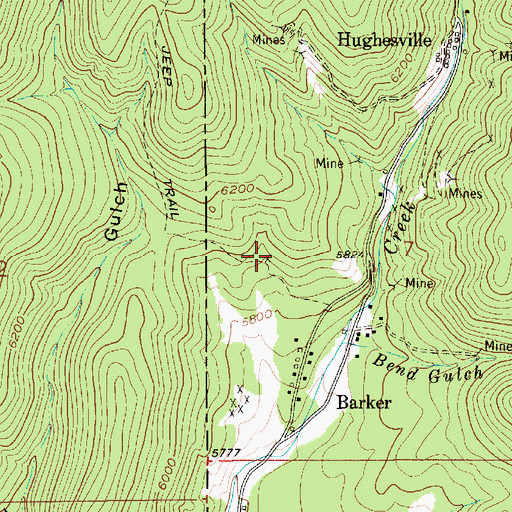 Topographic Map of NW SW Section 7 Mine, MT