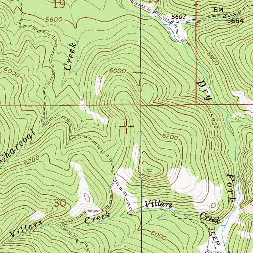 Topographic Map of NE NE Section 30 Mine, MT