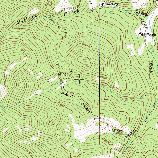 Topographic Map of NW NE Section 31 Mine, MT