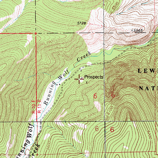 Topographic Map of Iron King Mine, MT
