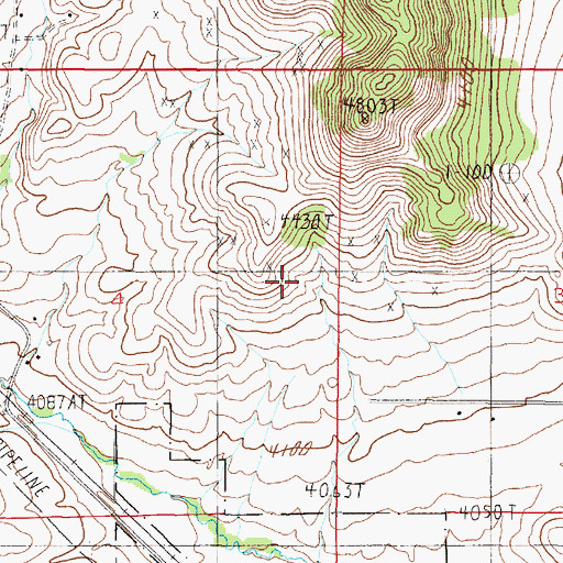 Topographic Map of Eagle Mine, MT