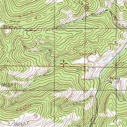 Topographic Map of Spring Hill Tailings, MT