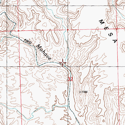 Topographic Map of Midway Tank, AZ