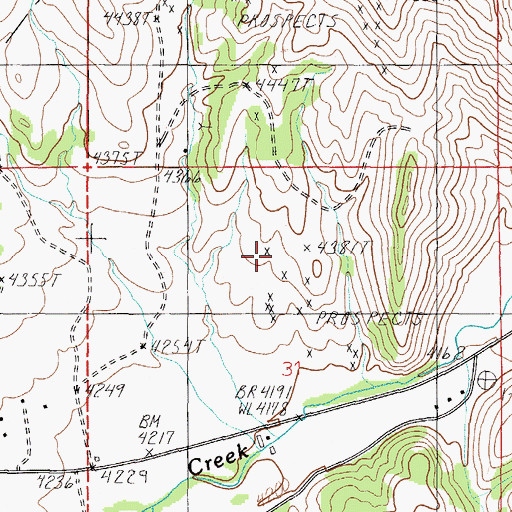 Topographic Map of Isaak Mine, MT